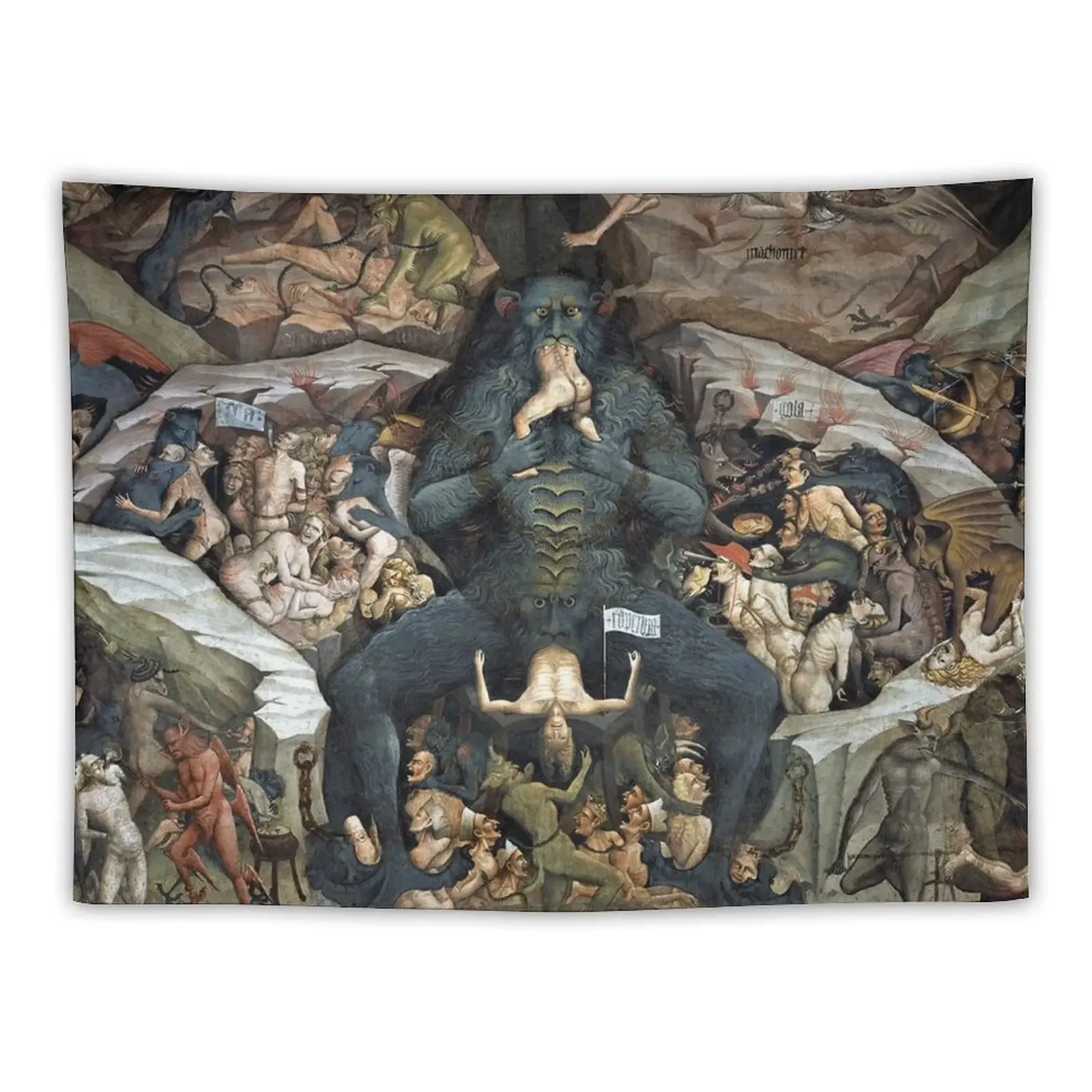 HD Inferno (Hell), by Giovanni da Modena HIGH DEFINITION Tapestry House Decor House Decoration Anime Decor Tapestry