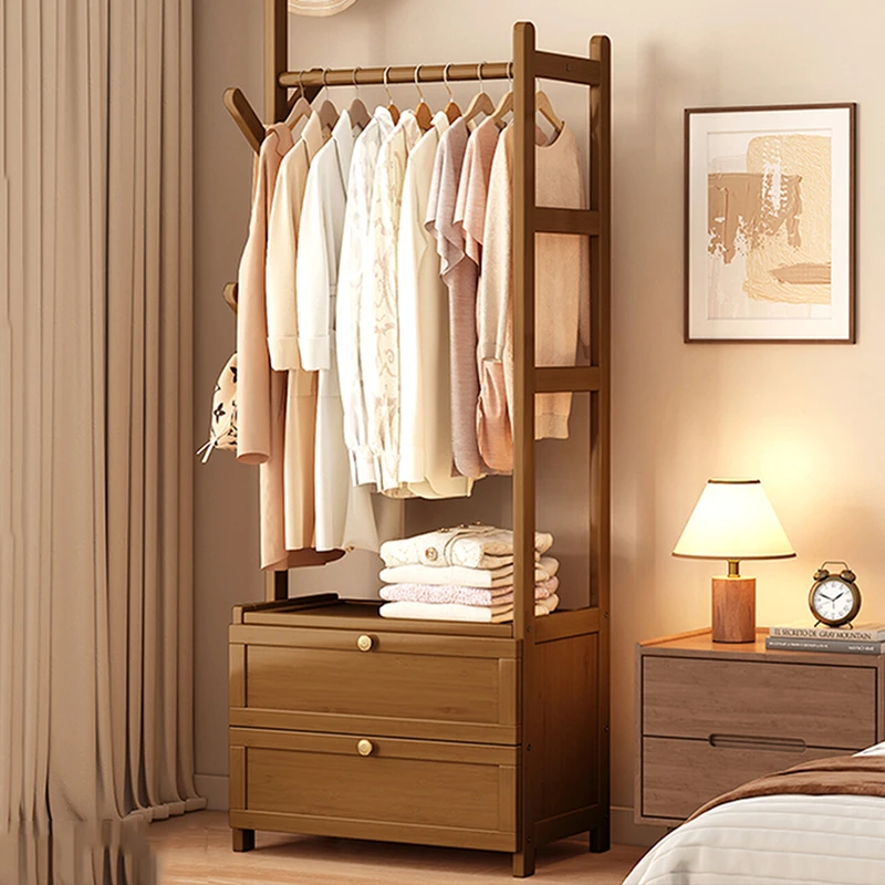 Wooden Wardrobes Coat Racks Filing Cabinets Bag Hanger Dress Corner Shelf Coat Racks Shoe Open Arara