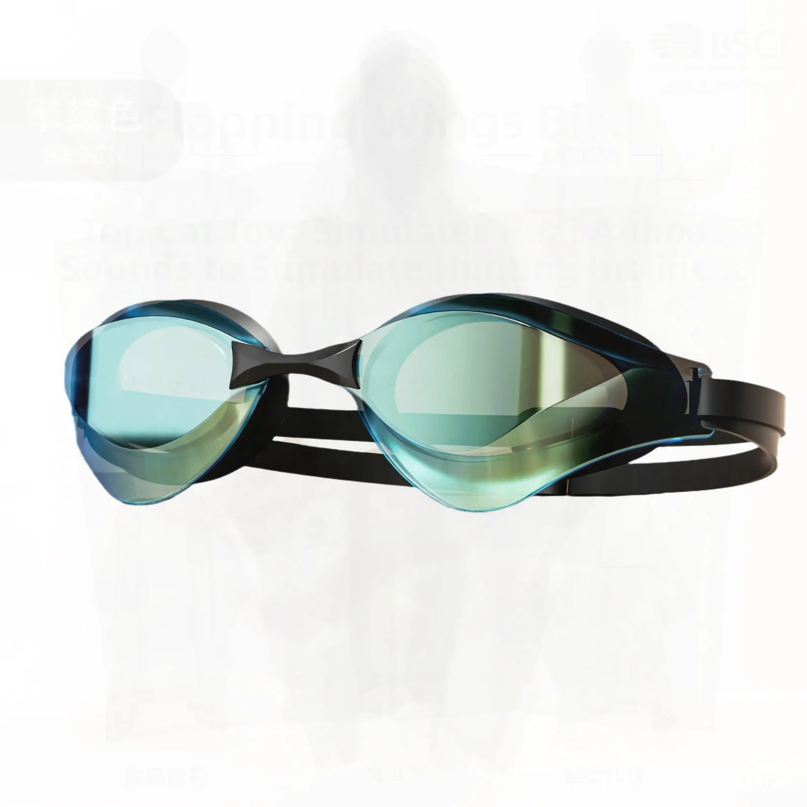 

Yuke Anti-Fog Swimming Goggles for Men & Women Electroplated Flat Light Design with Earplugs Shiny Black/Dazzling White/Red