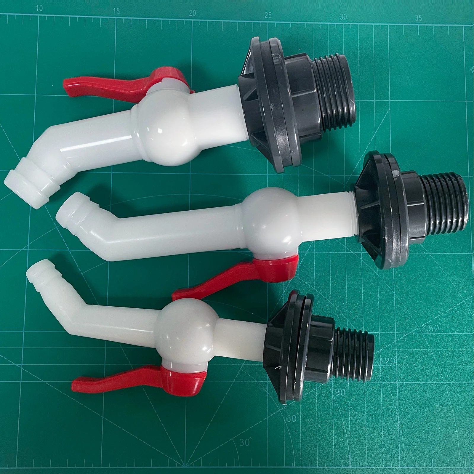 1Pcs Oblique white IBC Tank Adapter S60 Thread Connecto G1 3/4 1/2 Plastic  Long Pipe Garden Irrigation 1000 LiterTank Fitting
