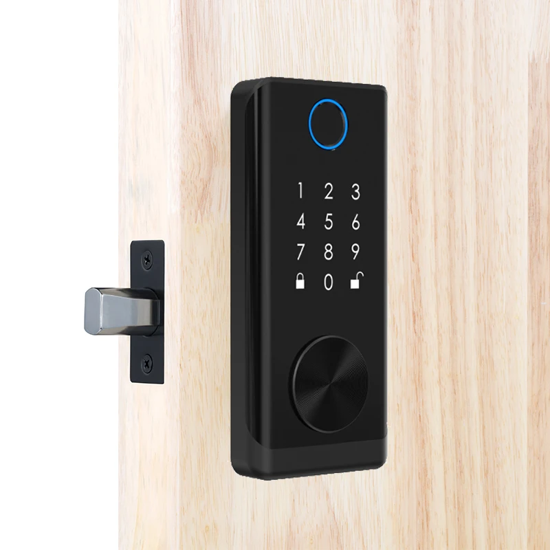 YiHESZ TTLOCK/تويا نظام قفل الباب ببصمة الإصبع قفل المدمج في مستشعر الباب قفل السيارات بلوتوث كلمة السر IC بطاقة ديدبولت الذكية قفل بمزلاج