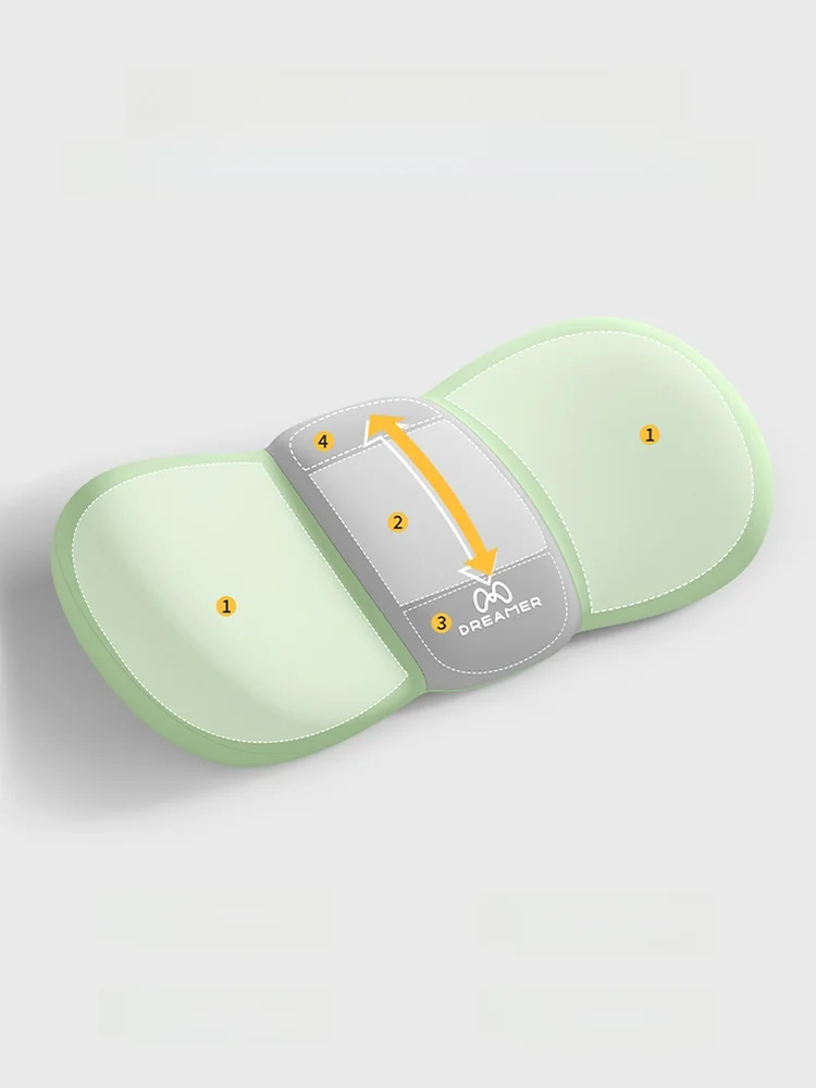 Sleeping Backrest Cushion Memory Foam Lumbar Support Pillow for Sleeping Flat on Back Labor Injury Relief Sleep Aid Pad