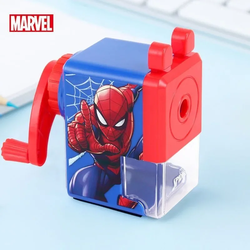 Marvel Avengers Spider-Man Pencil Sharpener Children's Cartoon Automatic Lead Insertion Student Pencil Sharpener Birthday Gift