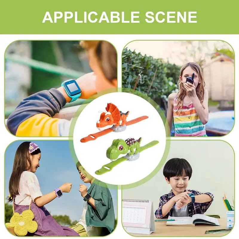 Kinderen Onderwijs Speelgoed 2 STKS Speelgoed Walkie Talkies Horloges Walkie Talkie Dinosaurus Kinderen Outdoor Horloge Interphone Speelgoed