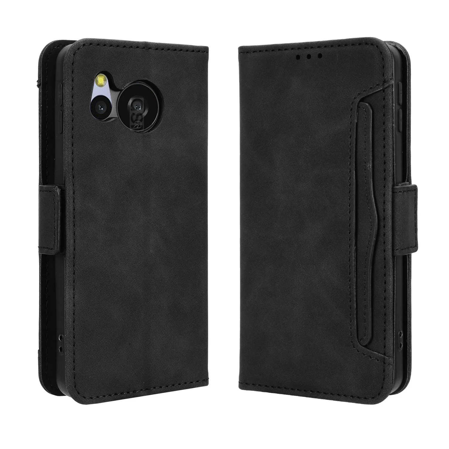 Flip Leather Case for Sharp Aquos Separate Type Many Card Slot Cover for Models Sense8 SHG11 sense7 Plus SH-53C SHG10 SH-M24