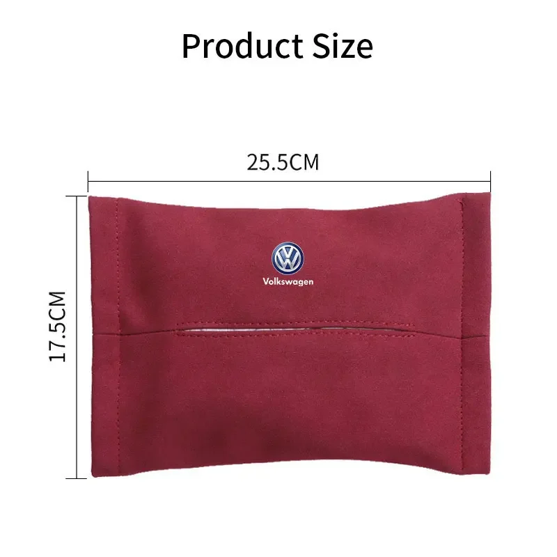 Car Tissue Box Holder Sun Visor Seat Back For Volkswagen Golf Tiguan Polo Passat Touareg Touran Beetle B5 B6 Golf EOS Jetta MK6