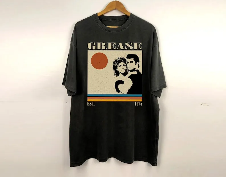 Grease Shirt, Grease Movie Retro Film  Vintage  Retro  Classic Shirt, Gifts for him, Christmas Gifts