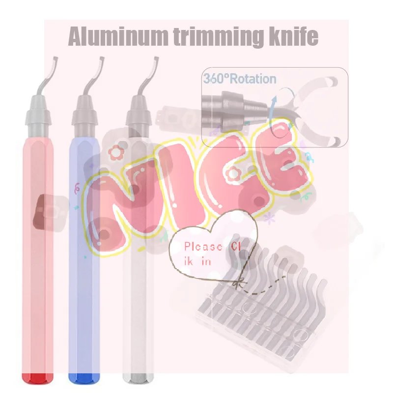 【BA】1Set Handheld Aluminum Trimming Knife Metal Plastic Deburring Tool Edge Chamfering Inner Hole Scraper For Waste Edge Removal