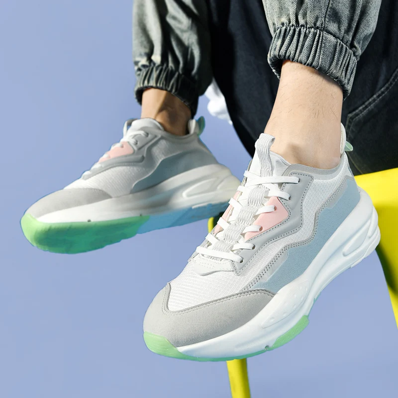 All-match Men Running Shoes Women Mesh Breathalbe Athletic Jogging Sports Shoes New Cushioning Ultralight Training Sneakers Men