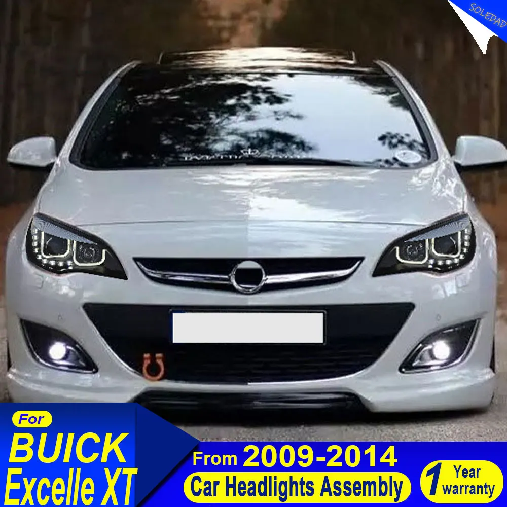 

Car Headlights for Buick Excelle XT 2009 2010 2011 2012 2013 2014 Headlight Assembly Modified LED DRL Double Lens Head light