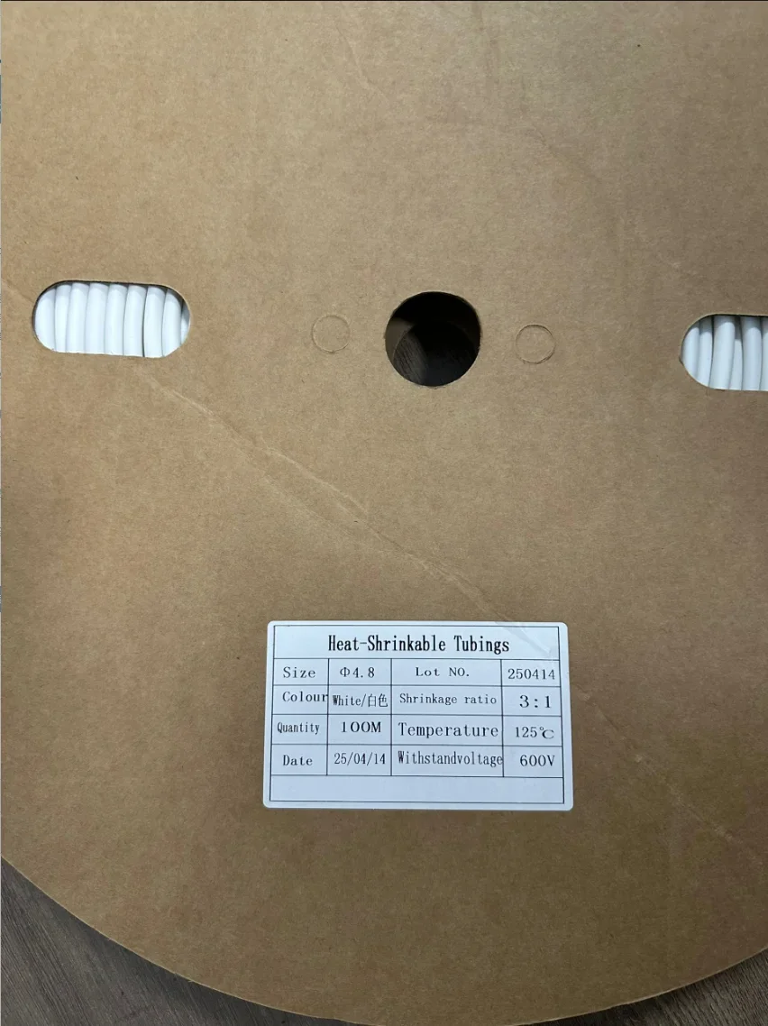 

Custom Order--- 100m white 4.8mm 3:1 shrink tube with scroll