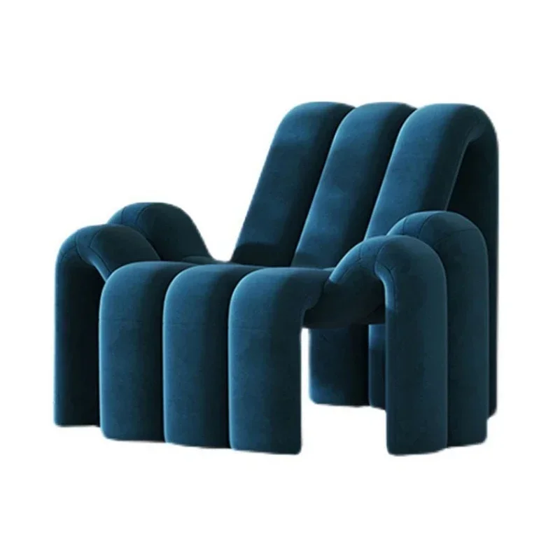 Modern simple special-shaped spider chair flannel light luxury leisure chair