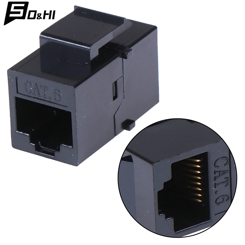 1Pcs RJ45 Female To UTP Cat5e CAT6 Keystone Jack Inline Coupler Connector Adapter Accessories