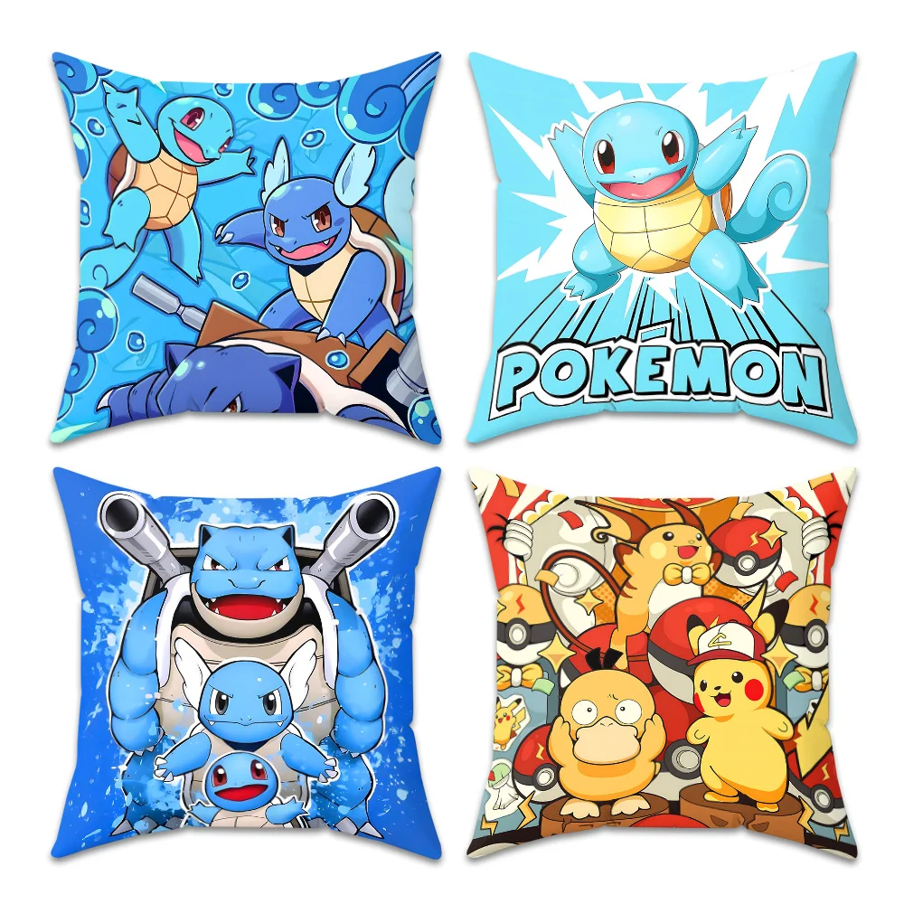 Capas de Almofadas BKM-Po-ke-mons para Almofadas de Sala de Estar, Decoração de Interiores, Itens de Decoração para Casa, Capas de Almofadas Decorativas para Sofá