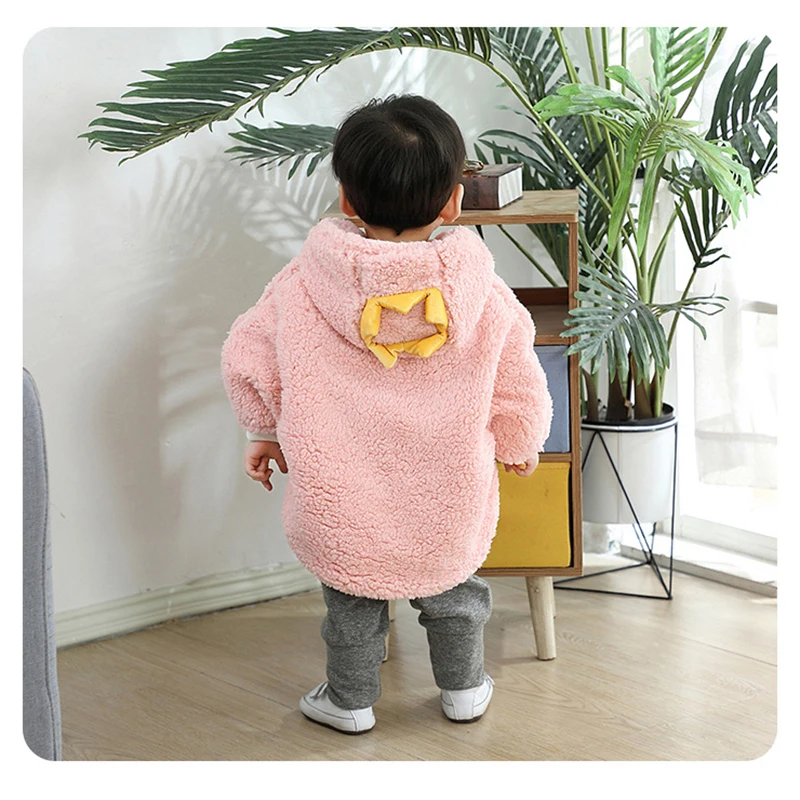 Winter Baby Cartoon Hooded Cloak Infant Outfit Windproof Blankt Children Coat Boy Girl Warm Jacket Plush Baby Outwear A1256