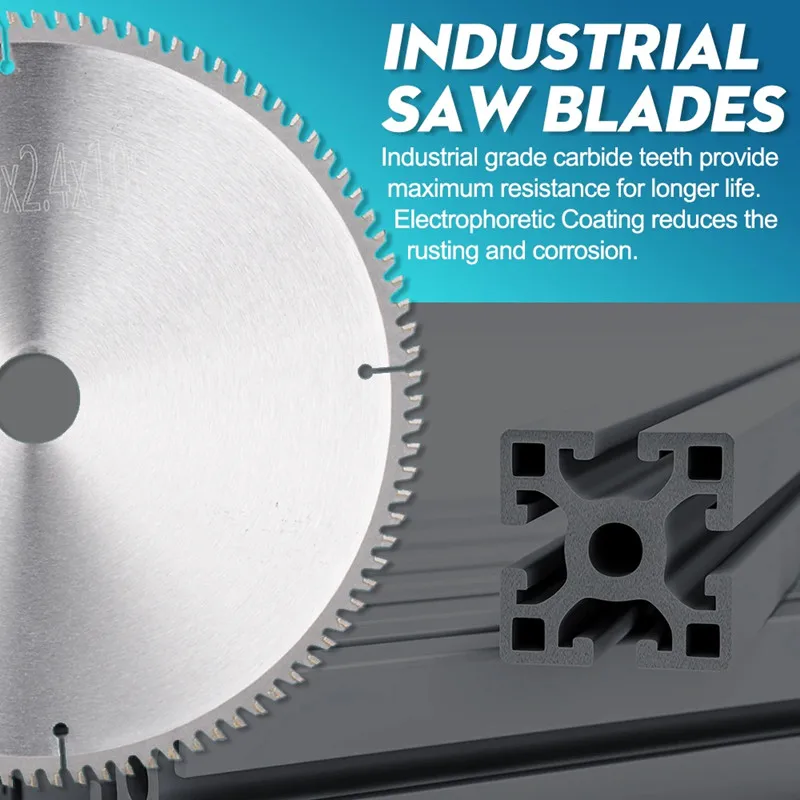 Piła tarczowa do aluminium 115/190/235/250/260/305mm do cięcia aluminium, metali kolorowych, pił ze stopów twardego stopu — zdjęcie 5