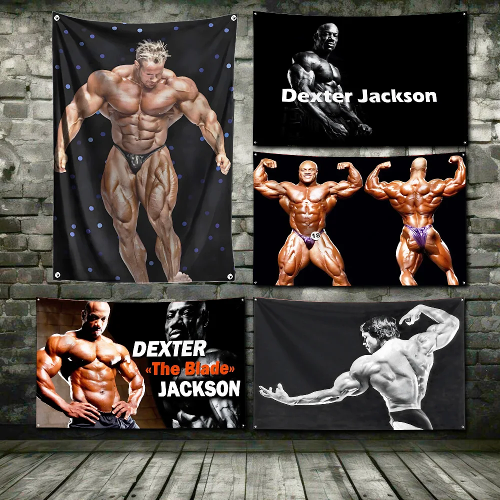 3x5 Ft Bodybuilding GYM Arnold Schwarzenegger Flag Polyester Digital Printing Banner For Garage or Out door Decoration