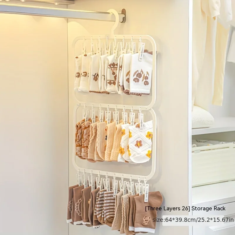 Single/double Layer Multi-functional Drying Rack Space Saving Socks Underwear Baby Drool Towel Household Organizing Storage Rack