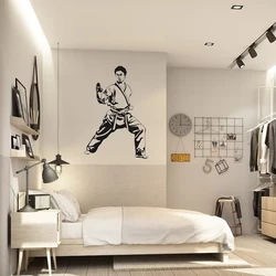 Martial Art Wall Decal Karate Wall Decor Warrior Decal Ninja Fighter sticker Ninja Karate Wall Sticker Assassin Decal Vinyl A695