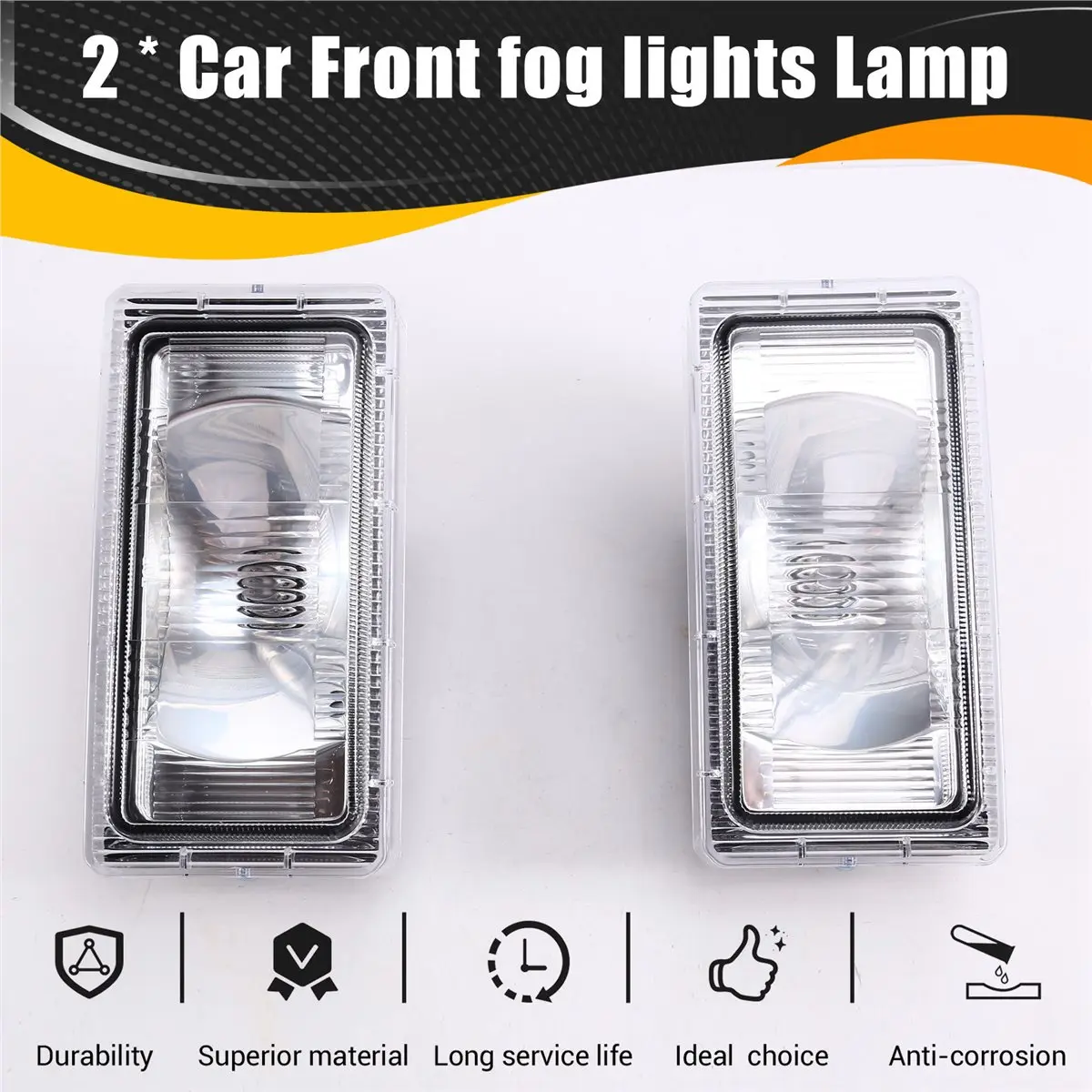#77S (Black & Transparent)2PCS Car Front Bumper Fog Lights Foglamp for Mercedes-Benz,Automotive Parts & Accessories