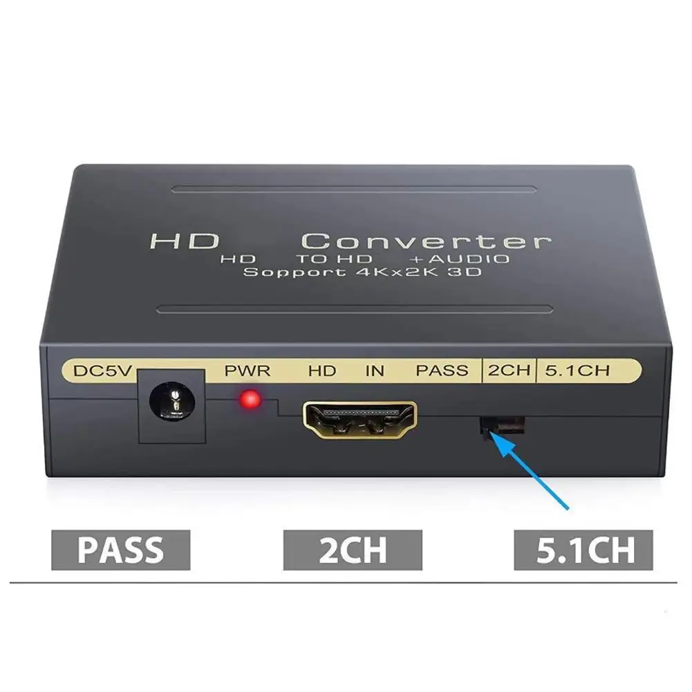 For Audio And Video Separator For To With Fiber Optic Digital Audio And Left And Right Analog Channels 2.1/5 T9a8