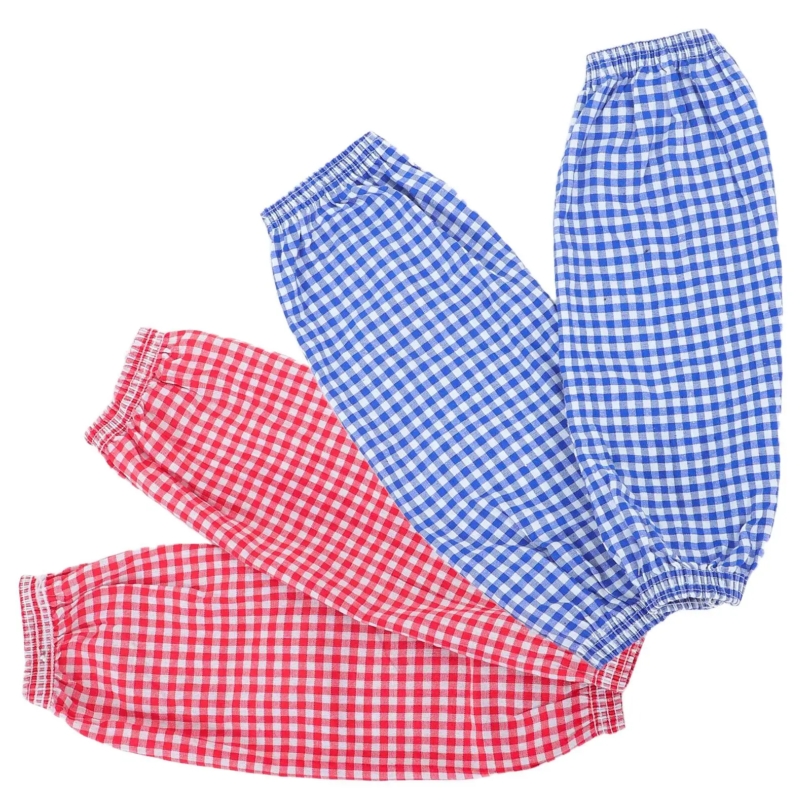 

Cleaning Sleeves 2 Pairs Cotton Linen Oilproof Covers Washable Kitchen Oversleeves Plaid Accessories Cooking Protector Arm