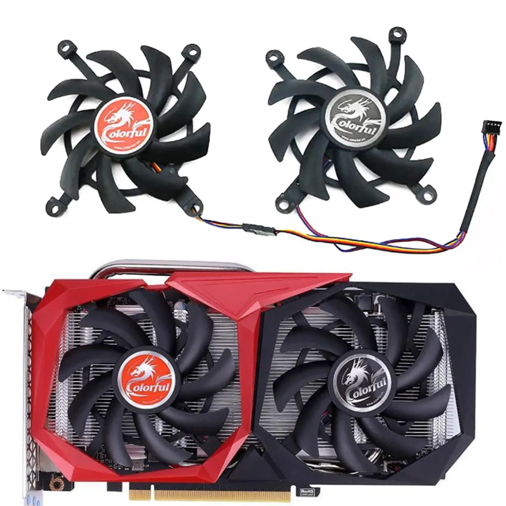 NEW 85MM 4PIN RTX 2060 GPU Fan，For COLORFUL GTX 1650 1660 1660Ti Battle Ax、RTX 2060 2060 SUPER Battle Ax Video Card Cooling Fan