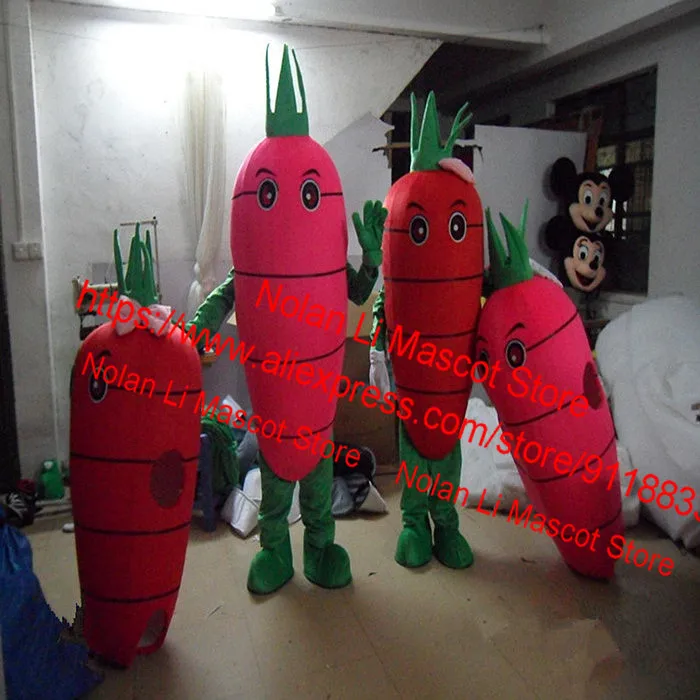 New Customized EVA Material Carrot Mascot Costume Vegetable Cartoon Set Halloween Birthday Cosplay Adult Size 578