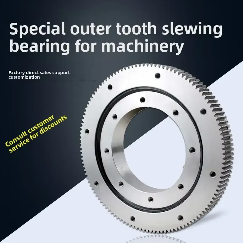 011 External Tooth Slewing Bearing Small Rotating Turntable Tower Crane Digger Steering Slewing Support 3-Year Warranty China