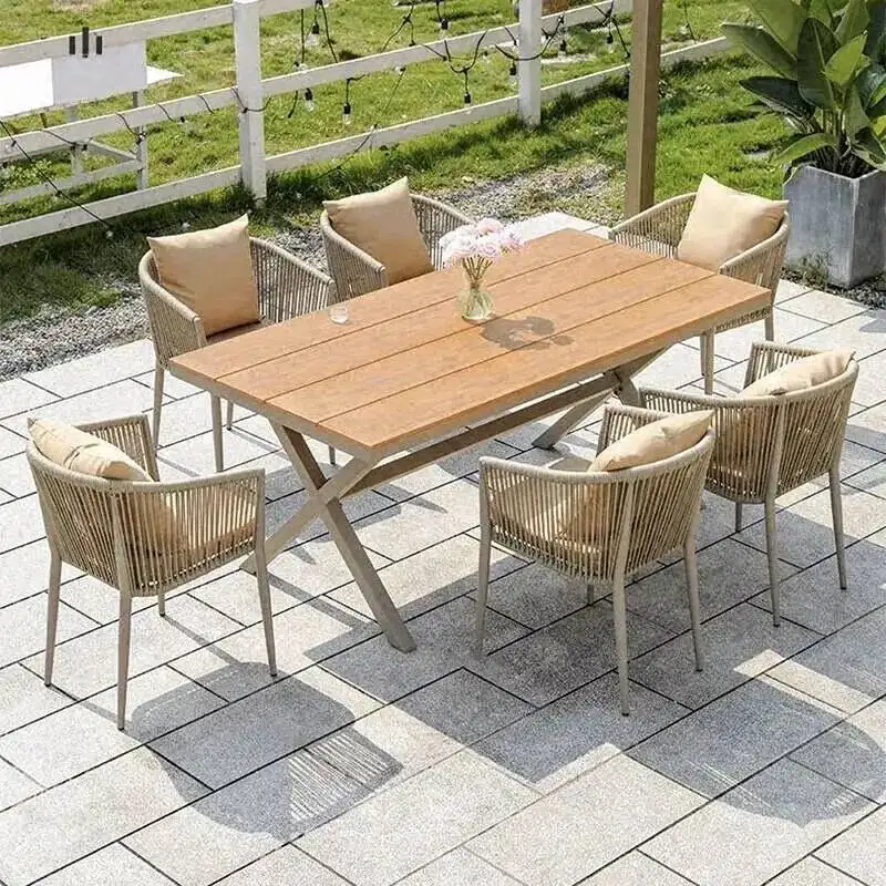 Set Protection Nordic Designer Garden Chairs Outdoor Furniture Creative Sets Waterproof Sun Hotel Outdoor Patio Furniture Tables