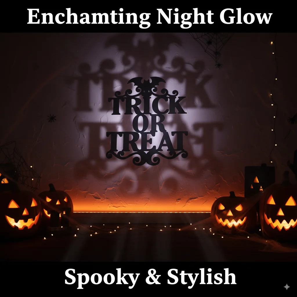 

Spooky “Happy Halloween” Window Stickers | Witch, Pumpkin, and Bat Designs for Glass Door or Window Halloween Decor