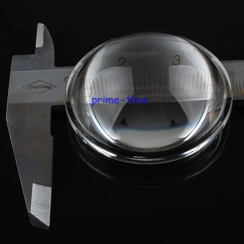 2pcs 50mm Water Clear Convex Lens Optical Hight Quality Glass LED Lens For Auto Led Car Lamp