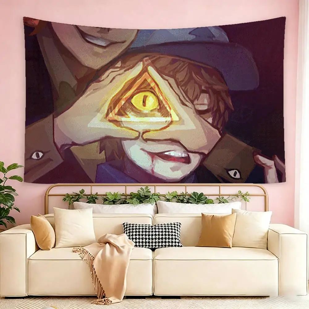 Bill Cipher Dipper Pines  Flags Suitable For Party Club Outdoor Interior Wall Decoration Banner Fans Gift