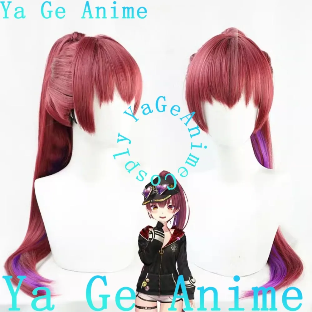 

Hololive Houshou Marine Cosplay Wig Swimsuit Anime Reality Show Game Role-playing Wig Used for Anime Dance Parties Ya Ge