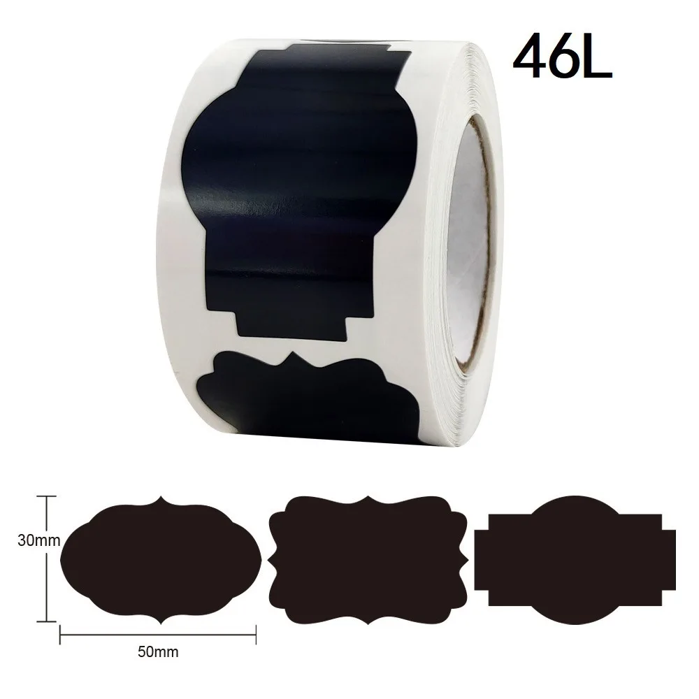 Waterproof Blackboard Labels For Food Storage Containers Removable Reusable Adhesive Stickers Home Office Organizing Decal