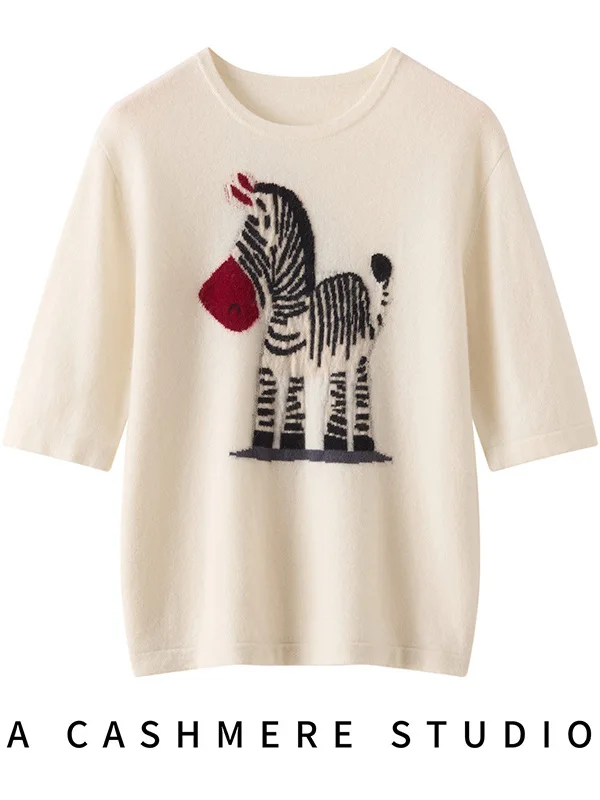 

Red Lotus 2025 New Pure Color Women's Camere Vest Svel round Ne ort Sve Knitted Sweater Versatile Little