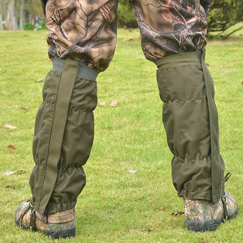 

Ultra-Durable Outdoor Leg Gaiters Protection for Legs Gaiter for Snake Proof Waterproof Snow Boots Cover Adjustable Legging,Army