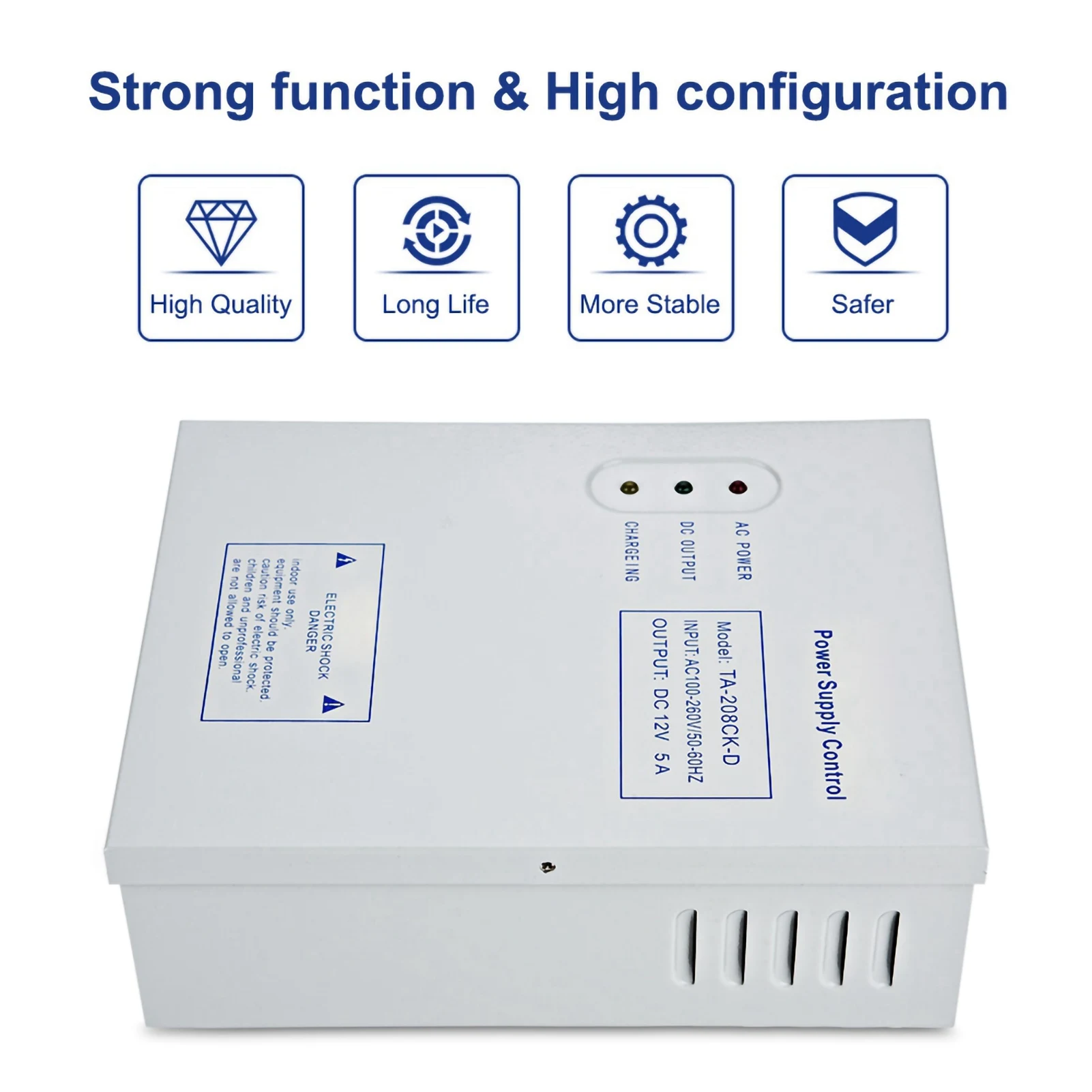 DC 12V/5A AC  Door Access Control System Switching Supply Power UPS Power Supply