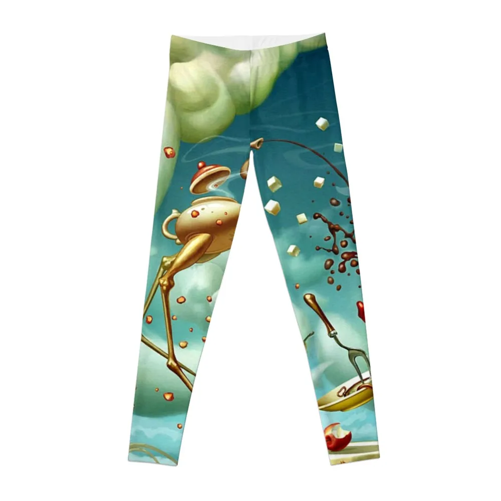 

Salvador dali original paintings surrealism Leggings sports shirts gym Pants sport sport set Womens Leggings