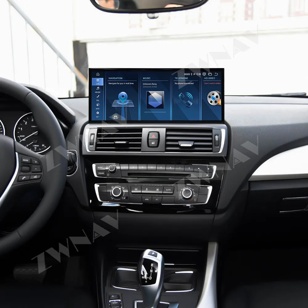 

15,8-дюймовый автомобильный радиоприемник CarPlay Android 14 для BMW 1 серии 2014-2016 Обновление Qualcomm BT Мультимедийный плеер Головное устройство с GPS-навигацией