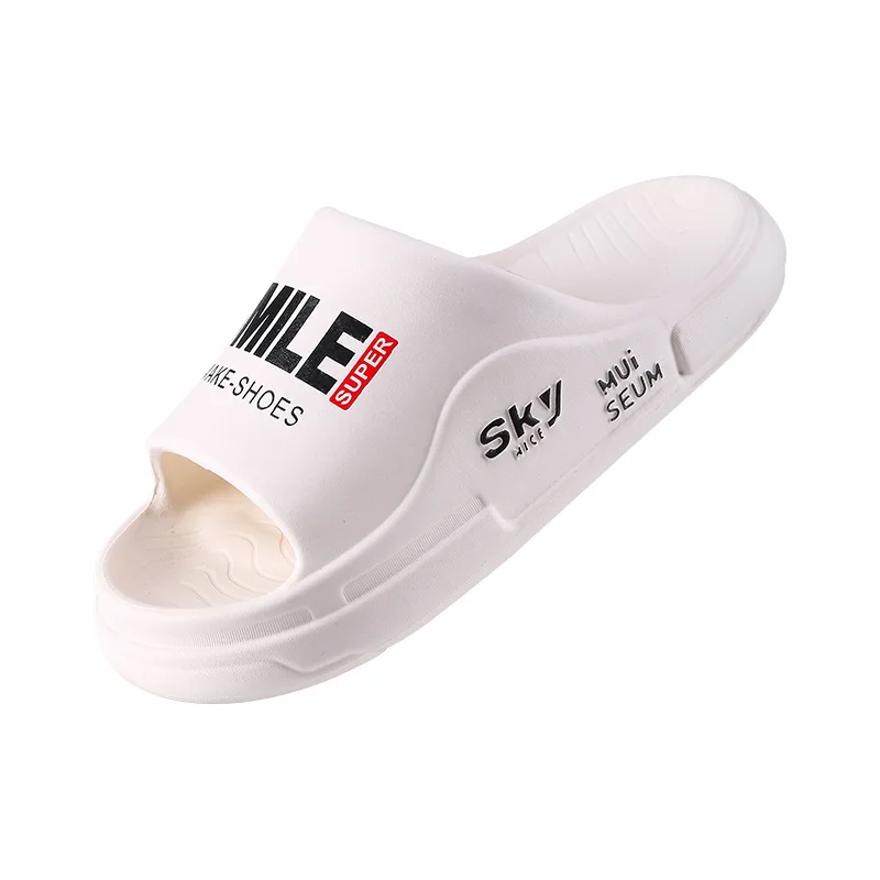 Summer Thick Platform Bathroom Home Men Slippers Women Fashion Soft Sole Indoor Sandals Non-slip Flip Flops Male Slides