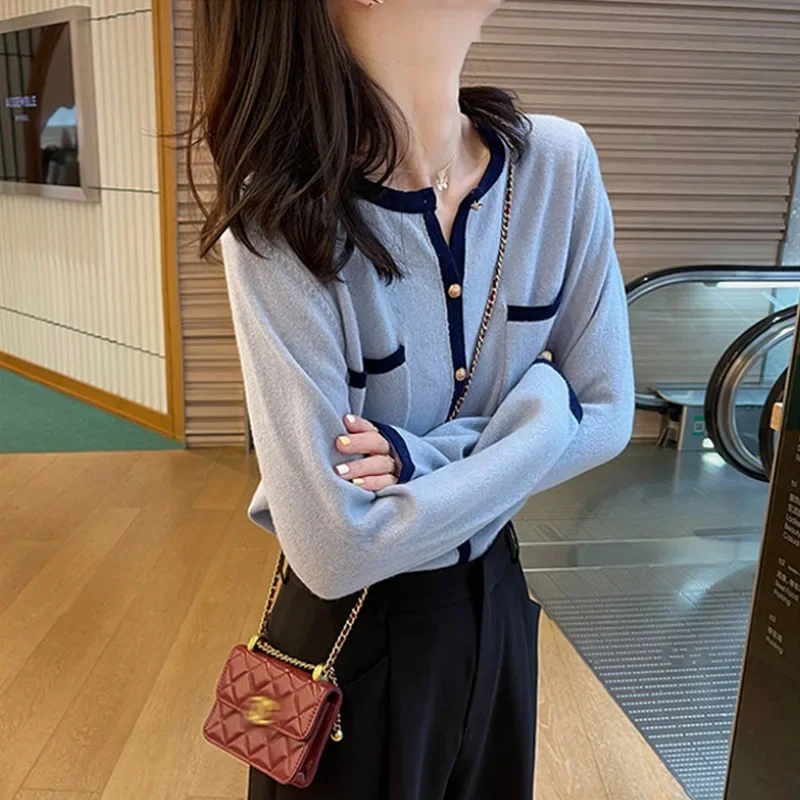 

2024 Early Autumn New Thin Knitted Cardigan Women's Design Sense Small Luxury Sense Small Fragrant Style Versatile Top