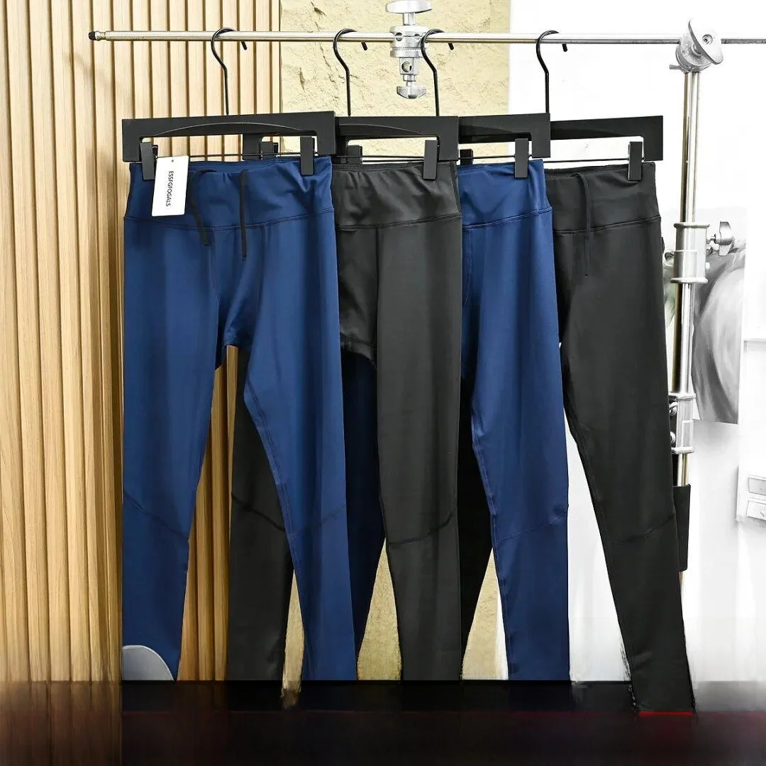 

3D Tailoring Fce Lined Running Trousers Qui Dry Outdoor Comfortable Warm Straight Leg Pants for Men Casual Sle