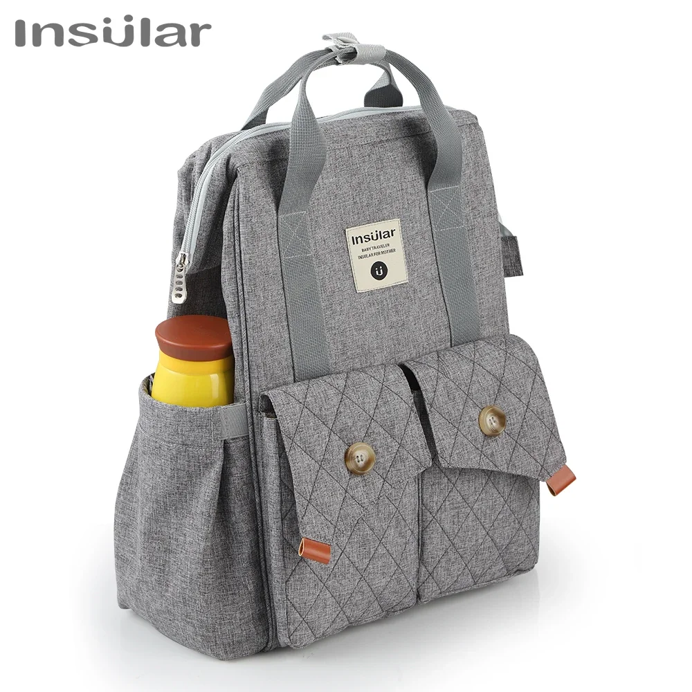 Insular Diaper Bag Backpack Mom Outdoor Travel Backpack Nursing Maternity Mommy Bag for Stroller Waterproof Nappy Bag Mummy Bags