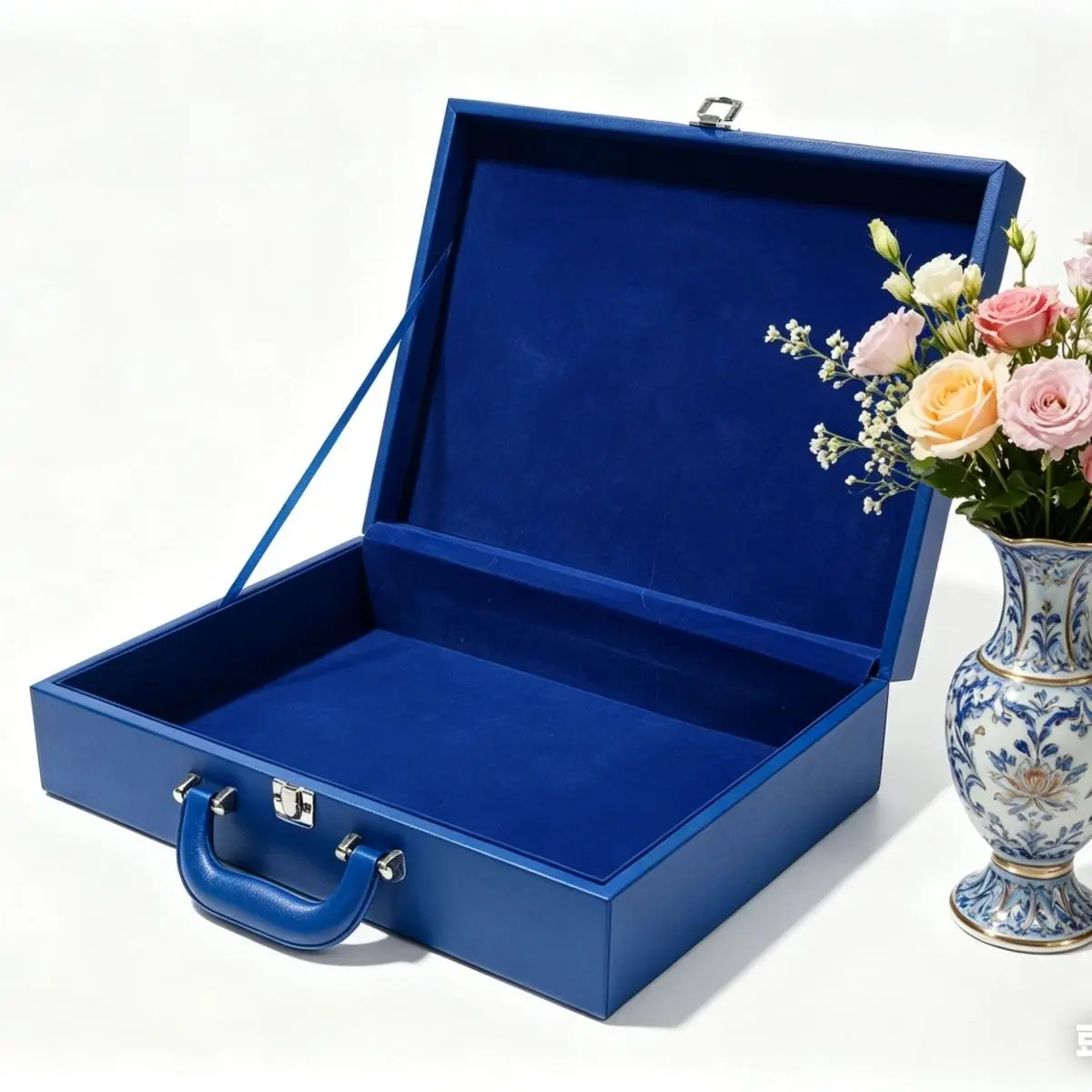 Portable Storage Collection High-end Wooden Case Gift Box Fit for Colour Cards Calligraphy and Painting Dustproof Book Storage