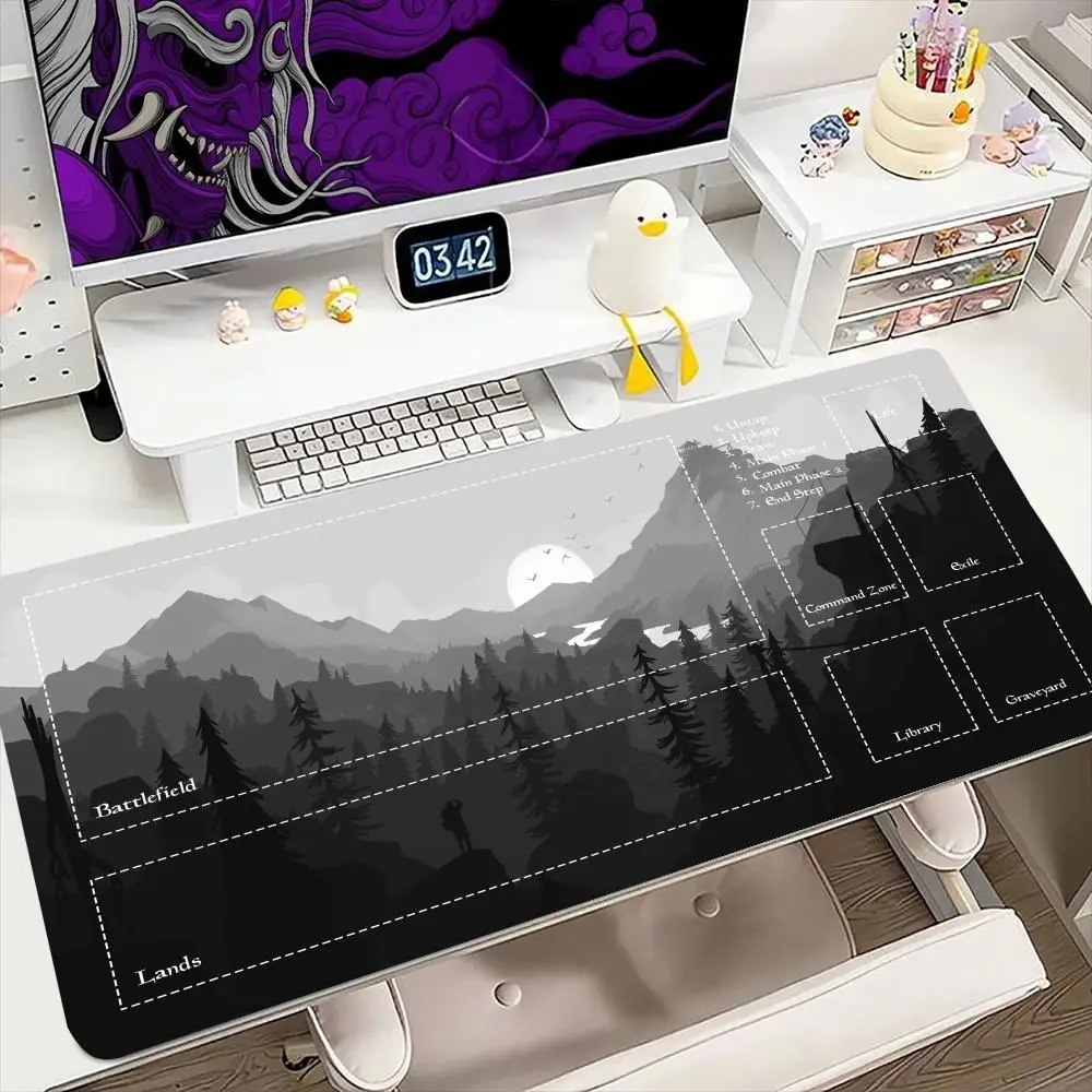 landscape sunset Mouse Pad for MTG DTCG CCG RPG Trading Card Inked Game Playmats Smooth Rubber Surface Battle Game table mat
