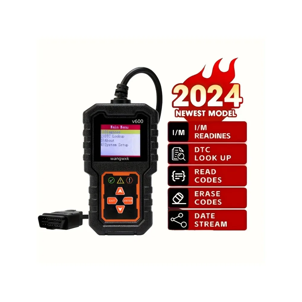 

Сканер OBDII V600 с питанием от USB — Инструмент для считывания кодов неисправностей двигателя и диагностики потока данных — Поддержка просмотра DTC и чтение ввода-вывода