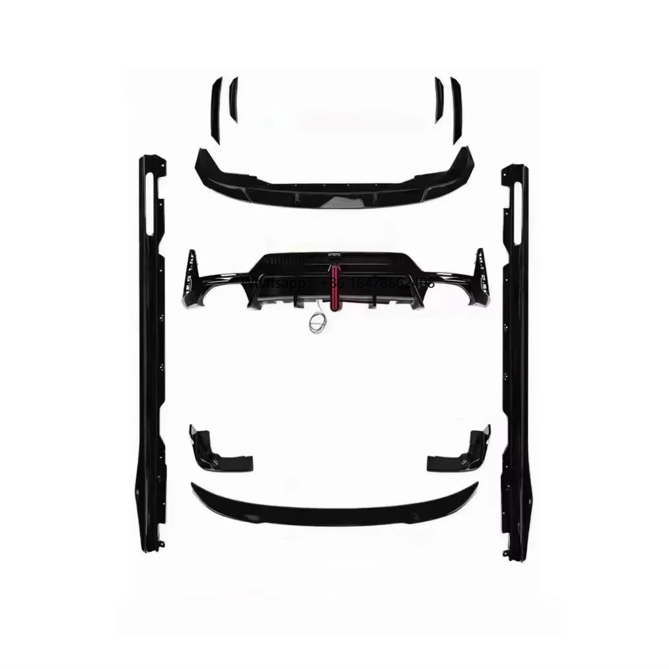 

VTEN Style Body Kit Front Lip Side Skirt with LED Light Rear Bumper Lip Spoiler for 3 Series G20 LCI 2023+