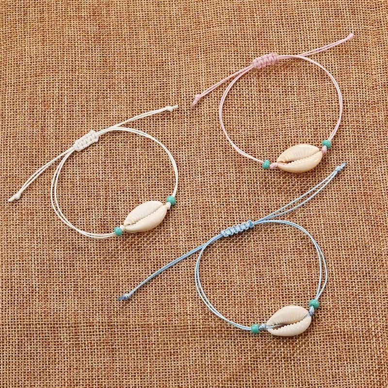 Cowrie shell Bracelet femme Adjustable boho Macrame friendship bracelet Real Seashell Bracelet couple lover Jewelry Gift