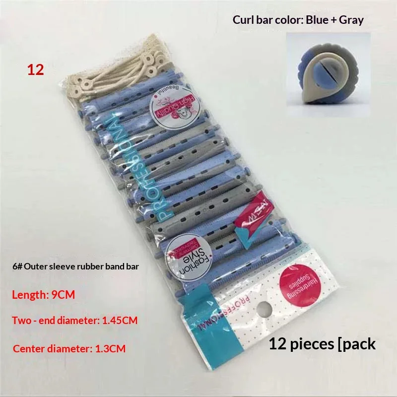 Salon Rubber Band Hair Rollers Set, DIY Styling Tools